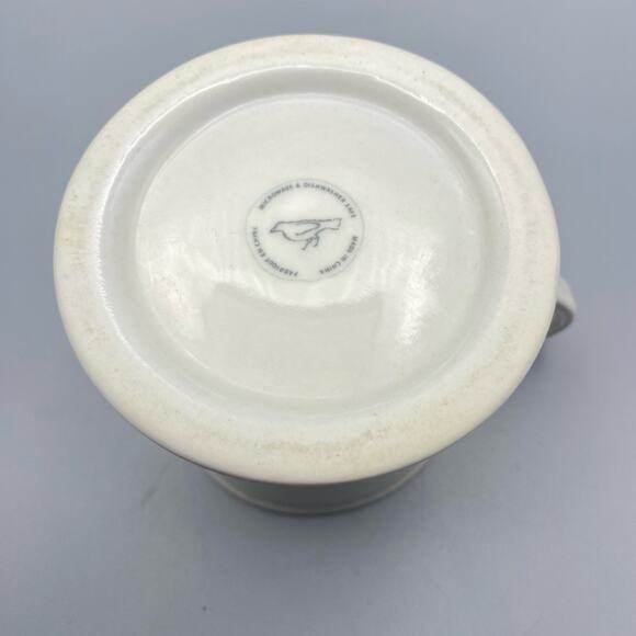 Anthropologie Monogram Letter N Name Initial 12 oz Coffee Mug Tea Shaving Cup - Picture 9 of 9